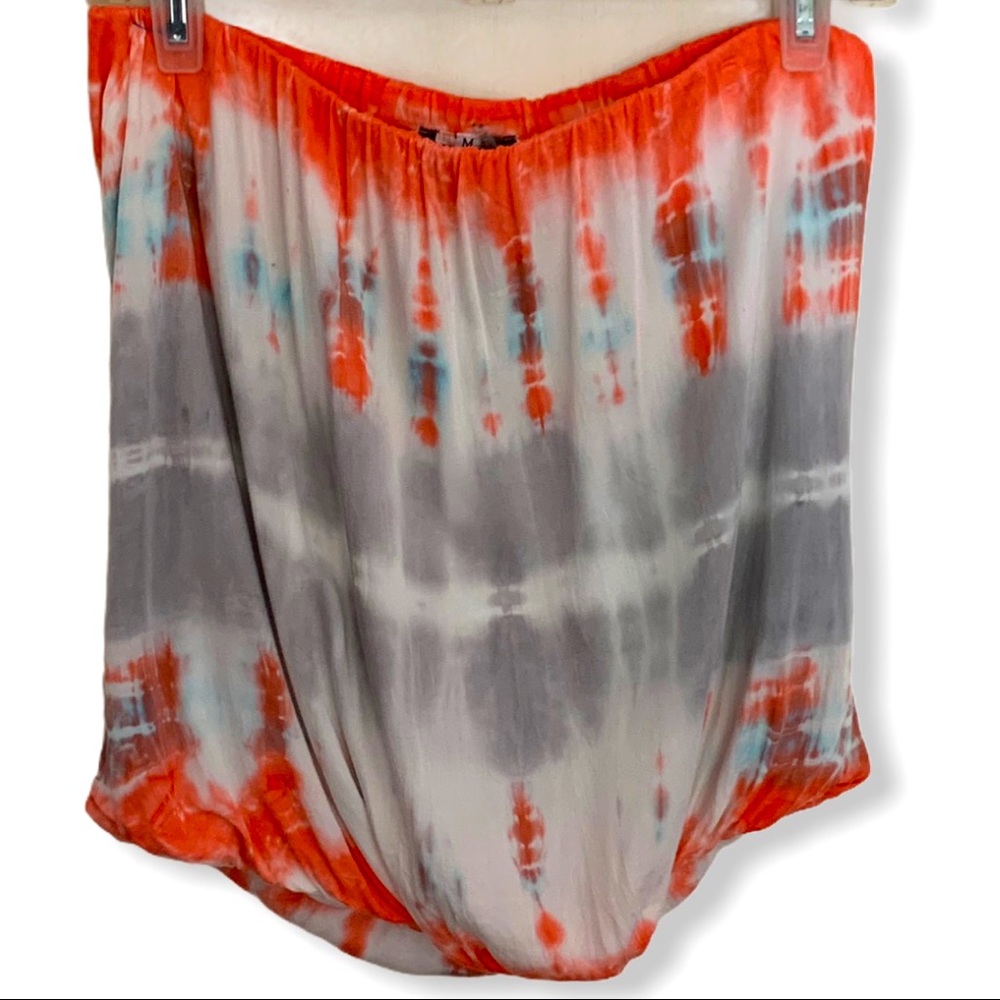 Young Fabulous and Broke Tie Dye Strapless Top M